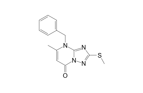 4-(benzyl)-5-methyl-2-(methylthio)-[1,2,4]triazolo[5,1-b]pyrimidin-7-one