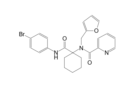 N-[1-[(4-bromoanilino)-oxomethyl]cyclohexyl]-N-(2-furanylmethyl)-2-pyridinecarboxamide