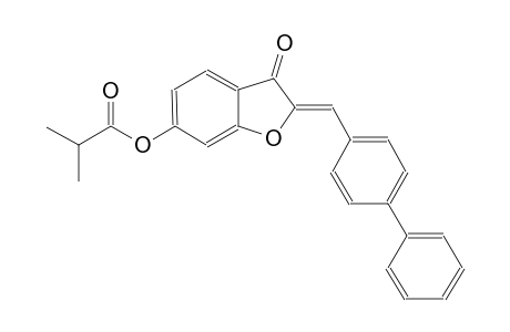 propanoic acid, 2-methyl-, (2Z)-2-([1,1'-biphenyl]-4-ylmethylene)-2,3-dihydro-3-oxobenzofuranyl ester