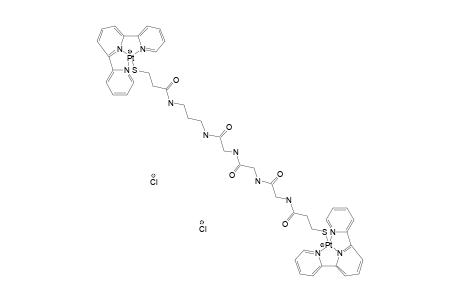 MY-[3-MERCAPTO-N-[(3-(3-MERCAPTOPROPANOYL)-GLYCYLGLYCYLGLYCYLAMINOPROPYL]-PROPANAMIDO-(2)]-BIS-[(2,2':6',2''-TERPYRIDINE-PLATINUM(2)]-DICHLORIDE