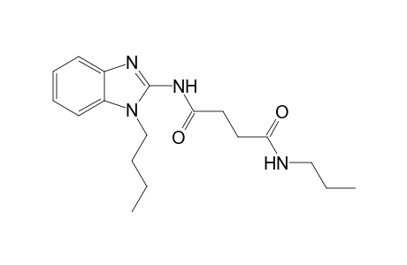 Butanediamide, N-(1-butyl-2-benzimidazolyl)-N'-propyl-