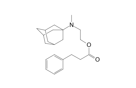 Propionic acid, 3-phenyl-, 2-[(1-adamantyl)methylamino]ethyl ester