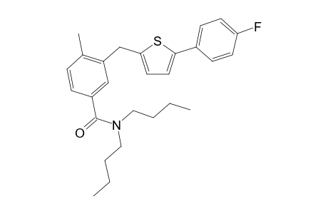 N,N-Dibutyl-3-((5-(4-fluorophenyl)thiophen-2-yl)methyl)-4-methylbenzamide