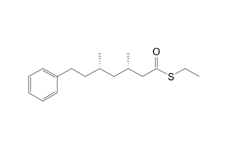 (3S,5S)-S-Ethyl 3,5-dimethyl-7-phenylheptanethioate