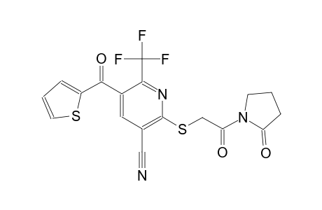 3-pyridinecarbonitrile, 2-[[2-oxo-2-(2-oxo-1-pyrrolidinyl)ethyl]thio]-5-(2-thienylcarbonyl)-6-(trifluoromethyl)-