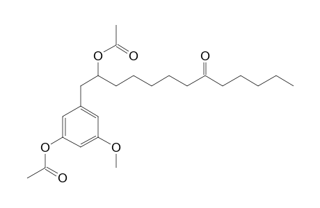 1-O-METHYL-5-(2-ACETOXY-8-OXOTRIDECYL)-RESORCINOL-ACETATE