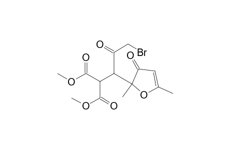 Propanedioic acid, [3-bromo-1-(2,3-dihydro-2,5-dimethyl-3-oxo-2-furanyl)-2-oxopropyl]-, dimethyl ester