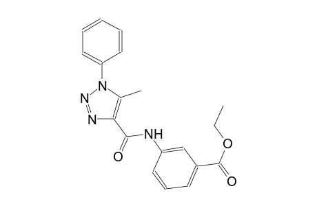 benzoic acid, 3-[[(5-methyl-1-phenyl-1H-1,2,3-triazol-4-yl)carbonyl]amino]-, ethyl ester