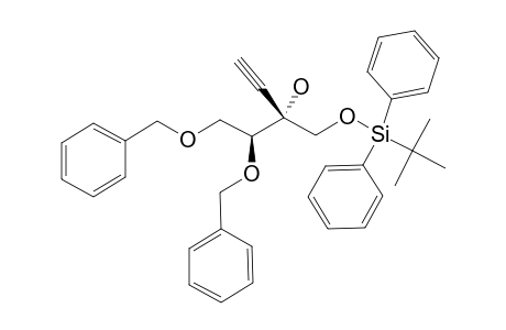 (2R,3S)-1-O-TERT.-BUTYLDIPHENYLSILYL-3,4-DI-O-BENZYL-2-ETHYNYLBUTANE-1,2,3,4-TETRAOL