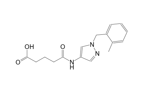 5-{[1-(2-methylbenzyl)-1H-pyrazol-4-yl]amino}-5-oxopentanoic acid