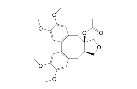 2,3,11,12-Tetramethyoxy-5a-acetoxy-5,5a,6,8,8a,9-hexahydrodibenzo[d,f]furano[3,4-a]cyclooctene