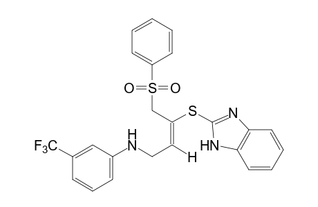 (E)-2-{{1-[(phenylsulfonyl)methyl]-3-(alpha,alpha,alpha-trifluoro-m-toluidino)propenyl}thio}benzimidazole