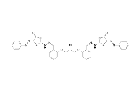 2,2' -(((((2-Hydroxypropane-1,3-diyl)bis(oxy))bis(2,1-phenylene))bis(methanylylidene)) bis(hydrazin-1-yl-2-ylidene))bis(5-(2-phenylhydrazono)thiazol-4(5H)-one)