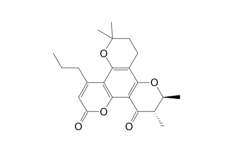 (trans)-4-Propyl-7,8,10,11-tetrahydro-6,6,10,11-tetramethyl-2H,6H,12H-benzo[1,2-b : 3,4-b' : 5,6-b"]tripyran-2,12-dione