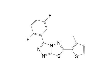[1,2,4]triazolo[3,4-b][1,3,4]thiadiazole, 3-(2,5-difluorophenyl)-6-(3-methyl-2-thienyl)-