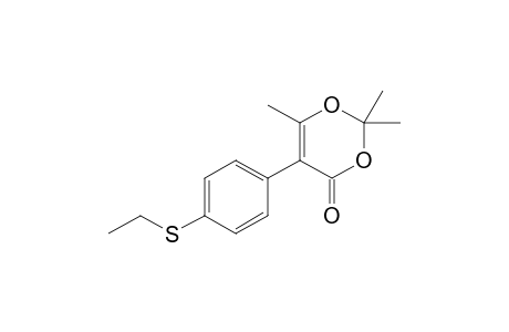5-[4-(Ethylthio)phenyl]-2,2,6-trimethyl-4H-1,3-dioxin-4-one