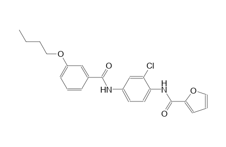 N-{4-[(3-butoxybenzoyl)amino]-2-chlorophenyl}-2-furamide
