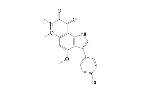 N-Methyl-2-(3'-(4"-chlorophenyl)-4',6'-dimethoxyindol-7'-yl)glyoxylamide