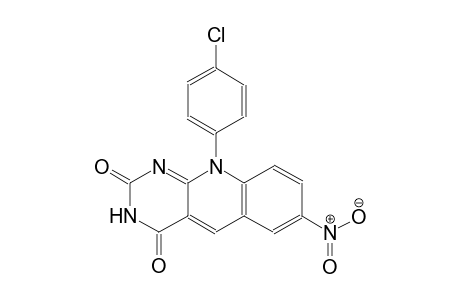 pyrimido[4,5-b]quinoline-2,4(3H,10H)-dione, 10-(4-chlorophenyl)-7-nitro-