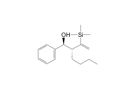(1S*,2R*)-1-Phenyl-2-[(trimethylsilyl)ethenyl]hexan-1-ol
