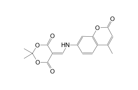 1,3-dioxane-4,6-dione, 2,2-dimethyl-5-[[(4-methyl-2-oxo-2H-1-benzopyran-7-yl)amino]methylene]-