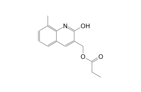 (2-hydroxy-8-methyl-3-quinolinyl)methyl propionate