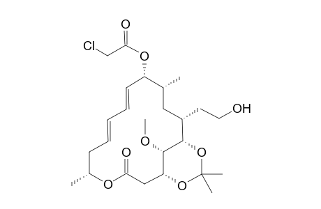 9-O-Chloroacetyl-6"-dihydro-3,5-isopropylidene-Leuconolide A1