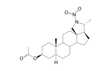 Pregn-5-en-3-ol, 20-(nitroamino)-, acetate (ester), (3.beta.,20R)-