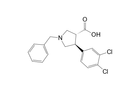 (3R,4S)-1-benzyl-4-(3,4-dichlorophenyl)pyrrolidine-3-carboxylic acid
