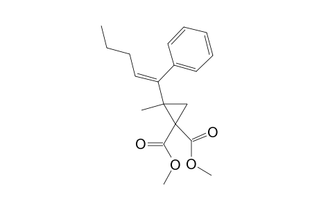 1,1-Bis(methoxycarbonyl)-2-methyl-2-[(1'-phenyl)pent-1'-enyl)cyclopropane