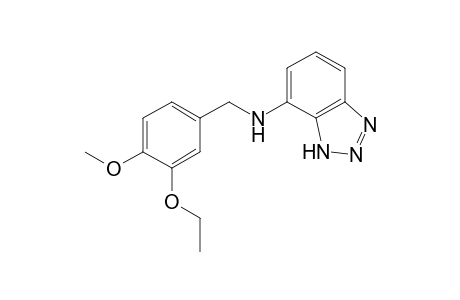 1H-1,2,3-Benzotriazol-7-amine, N-[(3-ethoxy-4-methoxyphenyl)methyl]-