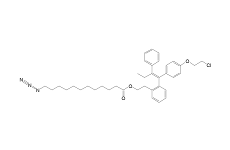 1-[4-(2-CHLOROETHOXY)-PHENYL]-1-[2-(12-AZIDODODECANOYL)-OXYETHYL)-PHENYL]-2-PHENYLBUT-1-ENE;E-ISOMER
