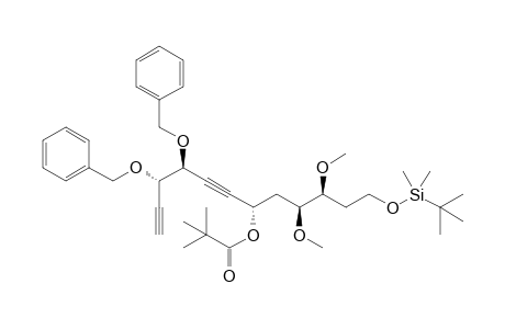 (3S,4S,6R,9S,10S)/(3S,4S,6S,9S,10S)-9,10-Bis(benzyloxy)-1-(tert-butyldimethylsiloxy)-3,4-dimethoxy-6-(pivaloyloxy)dodeca-7,11-diyne