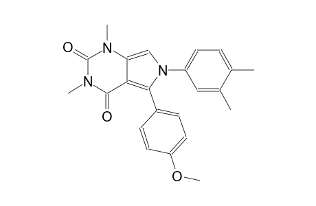 6-(3,4-dimethylphenyl)-5-(4-methoxyphenyl)-1,3-dimethyl-1H-pyrrolo[3,4-d]pyrimidine-2,4(3H,6H)-dione
