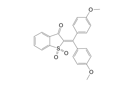 2,3-Dihydro-3-oxo-2-[bis(p-methoxyphenyl)methyleno]benzo[b]thiolphene 1,1-dioxide