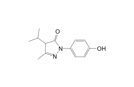 1-(p-hydroxyphenyl)-3-methyl-4-(prop-2-yl)-4,5-dihydropyrazole-5-one