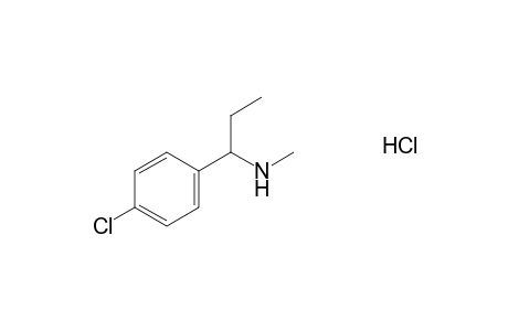 p-chloro-alpha-ethyl-N-methylbenzylamine, hydrochloride