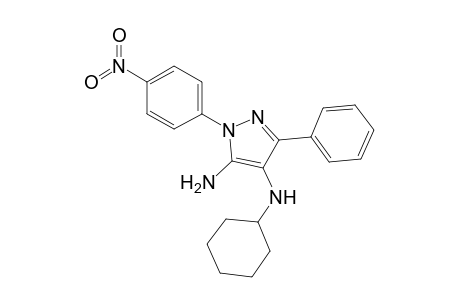 4-N-cyclohexyl-2-(4-nitrophenyl)-5-phenylpyrazole-3,4-diamine