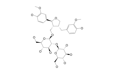 TIANSHANOSIDE-A;(7S,8R,8'R)-(+)-LARICIRESINOL-9-O-BETA-D-GLUCOPYRANOSYL-(1->2)-BETA-D-GLUCOPYRANOSIDE