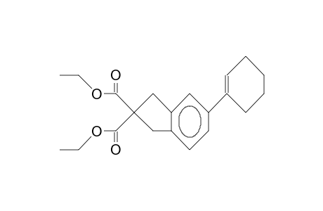 2H-Indene-2,2-dicarboxylic acid, 5-(1-cyclohexen-1-yl)-1,3-dihydro-, diethyl ester