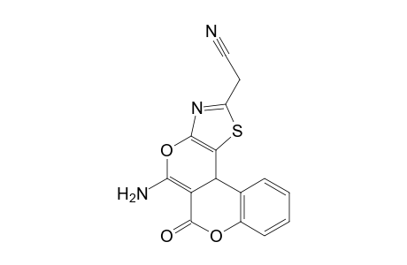 (5-Amino-6-oxo-6H,11bH-4,7-dioxa-1-thia-3-aza-cyclopenta[c]phenanthren-2-yl)-acetonitrile