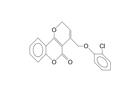 4-(2-Chloro-phenoxymethyl)-pyrano(3,2-C)(1)benzopyran-5(2H)-one
