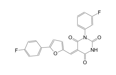 (5Z)-1-(3-fluorophenyl)-5-{[5-(4-fluorophenyl)-2-furyl]methylene}-2,4,6(1H,3H,5H)-pyrimidinetrione