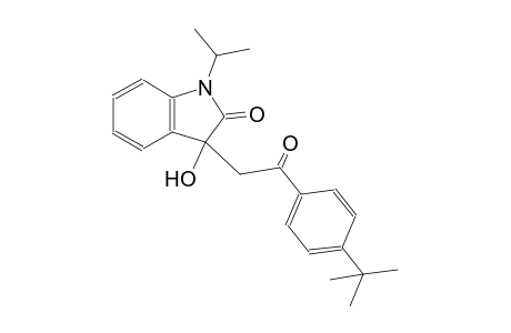 2H-indol-2-one, 3-[2-[4-(1,1-dimethylethyl)phenyl]-2-oxoethyl]-1,3-dihydro-3-hydroxy-1-(1-methylethyl)-