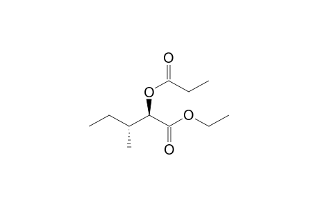 Ethyl (2RS, 3RS)-3-methyl-2-(propanoyloxy)pentanoate
