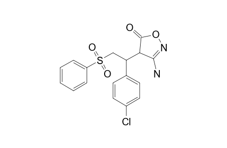 3-AMINO-4-[2'-PHENYLSULFONYL-1'-(4-CHLOROPHENYL)-ETHYL]-ISOXAZOL-5-ONE