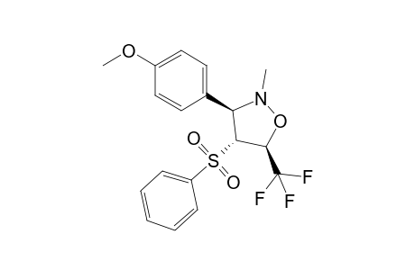 (3R,4R,5S)-3-(4-methoxyphenyl)-2-methyl-4-(phenylsulfonyl)-5-(trifluoromethyl)-1,2-oxazolidine