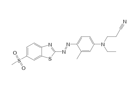 N-(B-Cyanoethyl)-N-ethyl-3-methyl-4(6-methylsulphonylbenzthiazol-2-ylazo)aniline
