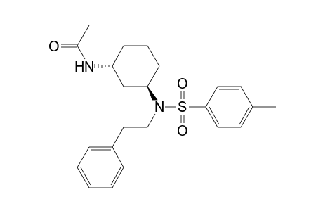 Acetamide, N-[3-[[(4-methylphenyl)sulfonyl](2-phenylethyl)amino]cyclohexyl]-, trans-
