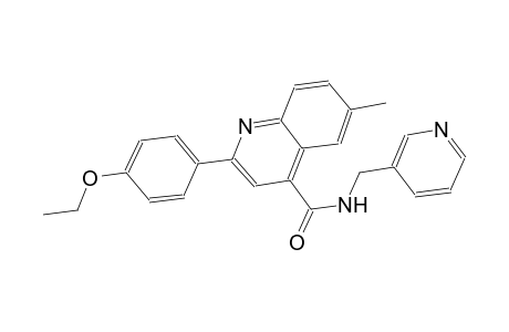 2-(4-ethoxyphenyl)-6-methyl-N-(3-pyridinylmethyl)-4-quinolinecarboxamide